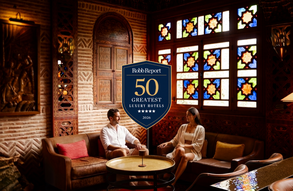 Olinto lounge with Robb Report 50 Greatest Luxury Hotels 2026 recognition